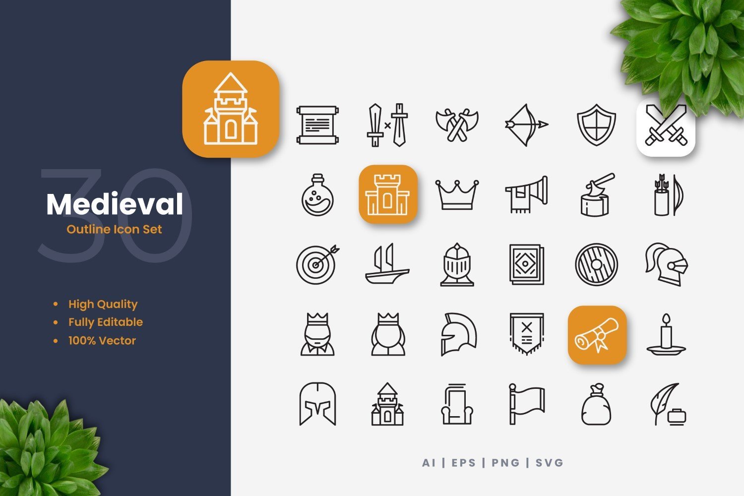 Kit Graphique #351099 Medieval Icon Divers Modles Web - Logo template Preview