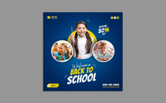 Back To School Advertisement Post Template