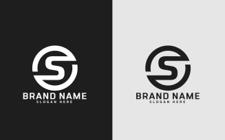 Brand S letter Circle Shape Logo Design - Brand Identity