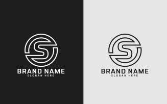 Brand s letter Circle Shape Logo Design