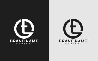 Brand T letter Circle Shape Logo Design - SMALL LETTERS