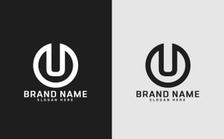Brand U letter Circle Shape Logo Design - Brand Identity