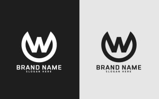 Brand W letter Circle Shape Logo Design - Brand Identity