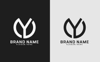 Brand Y letter Circle Shape Logo Design - Brand Identity
