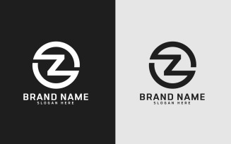 Brand Z letter Circle Shape Logo Design - Brand Identity