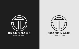 New Brand T letter Circle Shape Logo Design