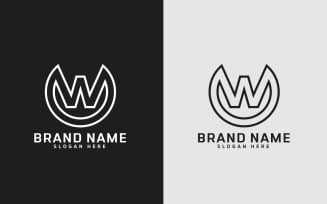 New Brand W letter Circle Shape Logo Design - Brand Identity