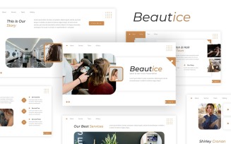 Beautice — Salon & Hair Care Google Slides Template