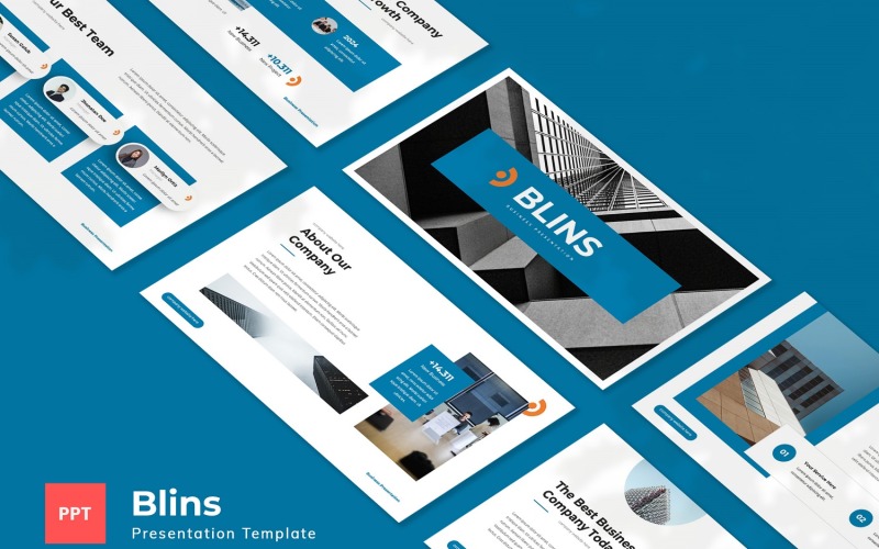 Blins — Business Powerpoint Template PowerPoint Template