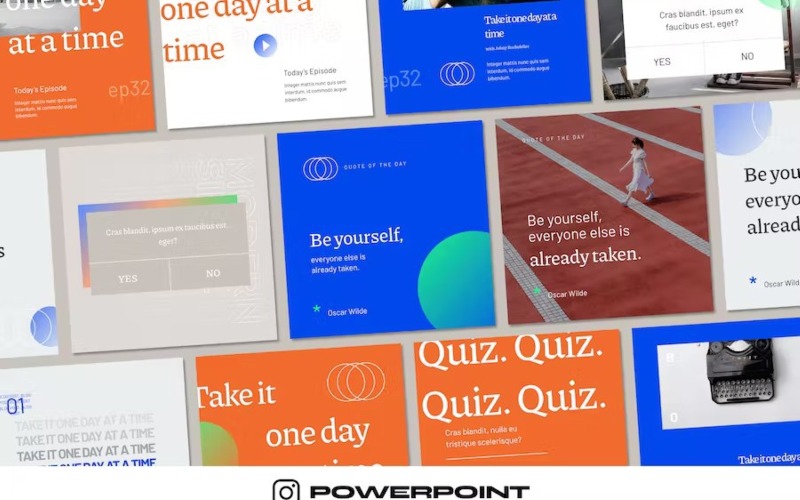 Modern Stylish - Instagram Template Powerpoint PowerPoint Template