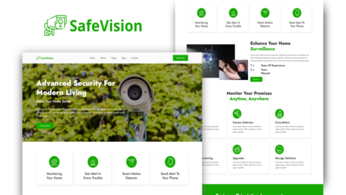 SafeVision - CCTV And Security HTML Template