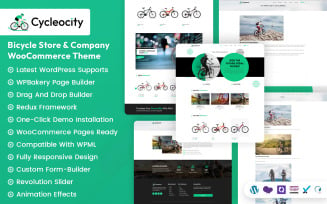 Cycleocity - Bicycle Store and Company WooCommerce theme