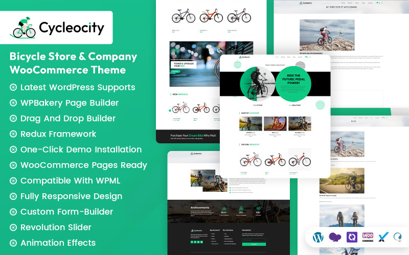 Cycleocity - Bicycle Store and Company WooCommerce theme WooCommerce Theme