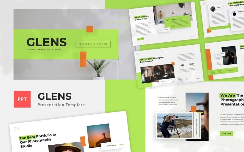 Glens - Photography Powerpoint Template PowerPoint Template