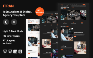 Itran - IT Solutions Company - Business Services Website Template