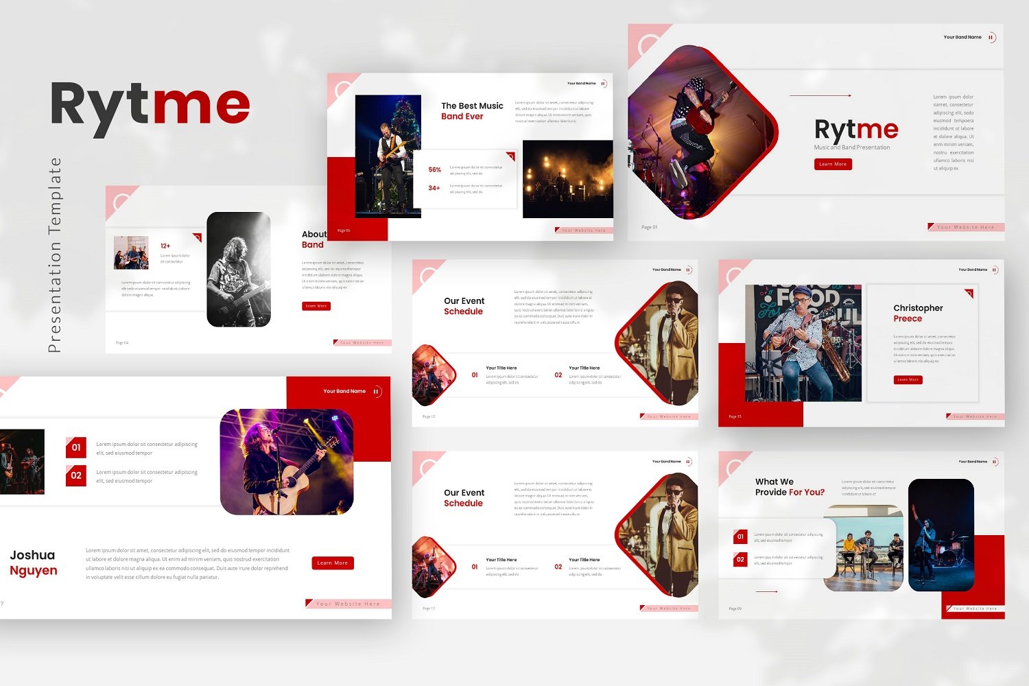 Template #351332 Music Melody Webdesign Template - Logo template Preview