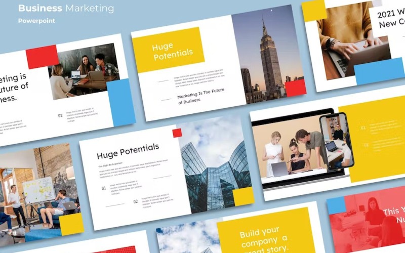 MOSCA - Business Marketing Powerpoint PowerPoint Template