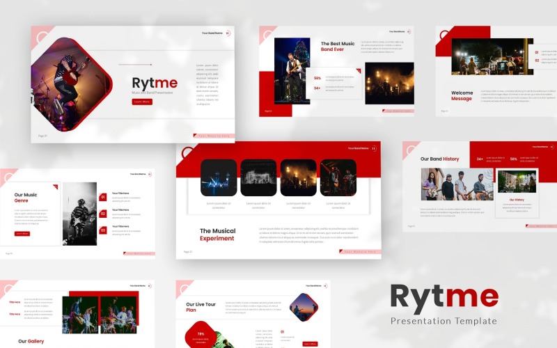 Rytme — Musical Band Keynote Template
