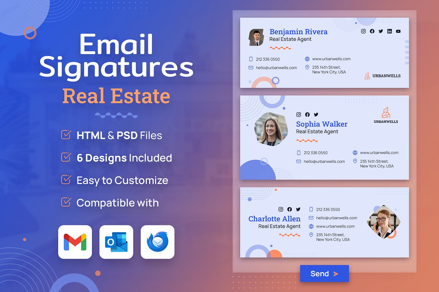 Template #351456 Signature Email Webdesign Template - Logo template Preview