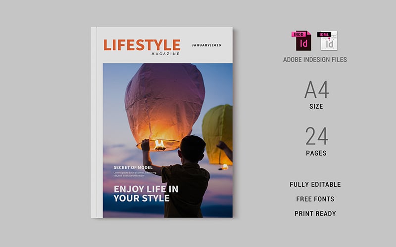 Template #351472 Lifestyle Magazine Webdesign Template - Logo template Preview