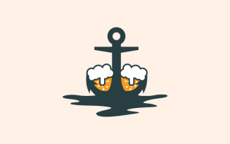 Anchor and Beer - Logo Design