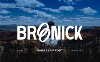Broonick - Bold Sans Serif