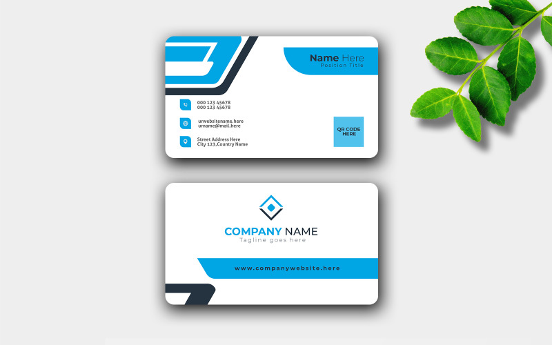 Company business card template design Corporate Identity