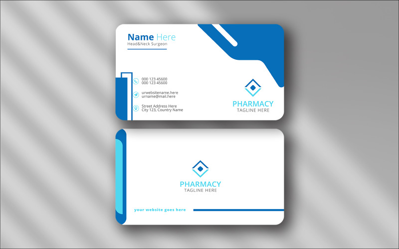 Professional business card template design Corporate Identity