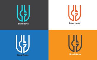 Simple UG Company Logo Design Template