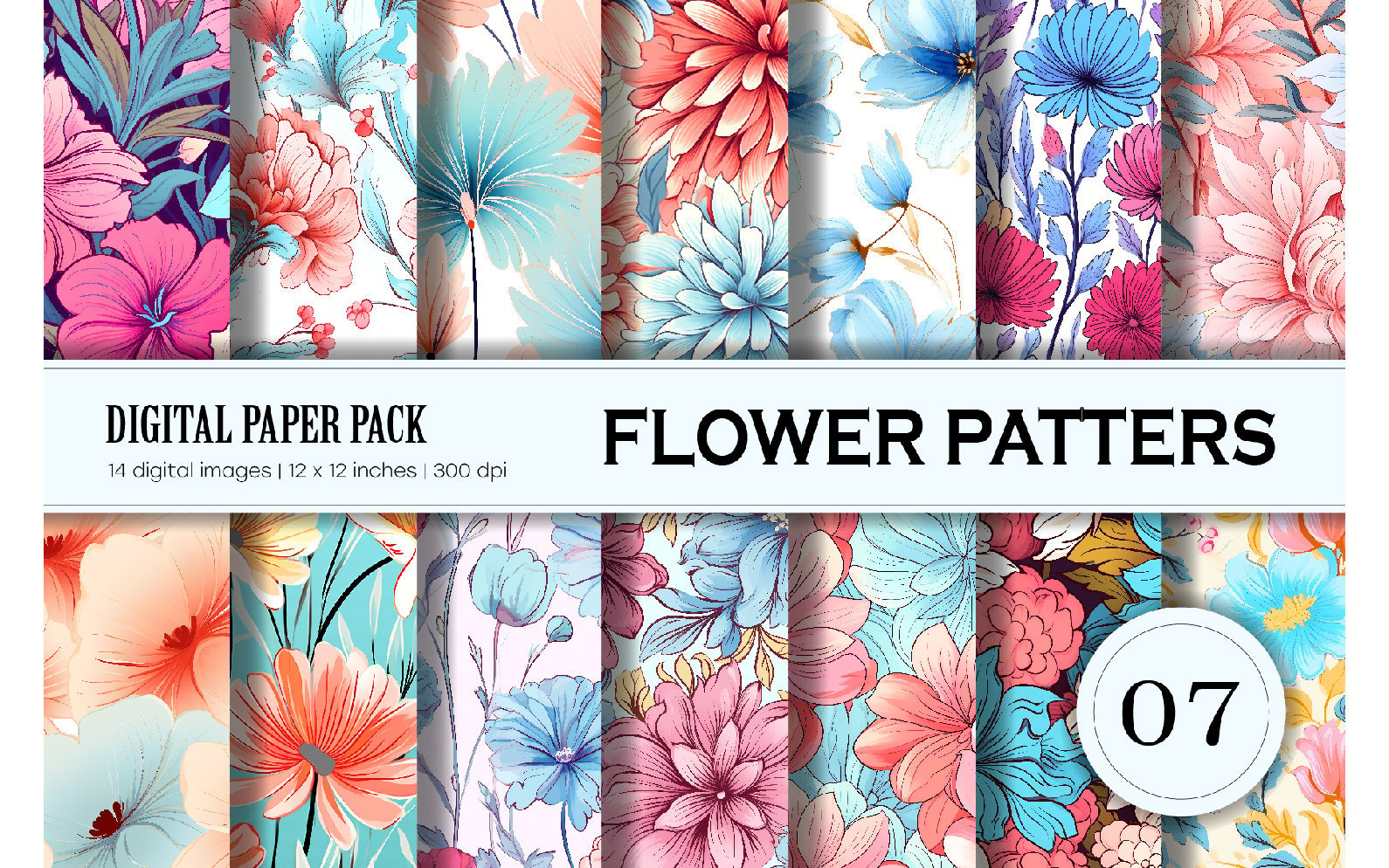 Kit Graphique #351504 Floral Patterns Divers Modles Web - Logo template Preview