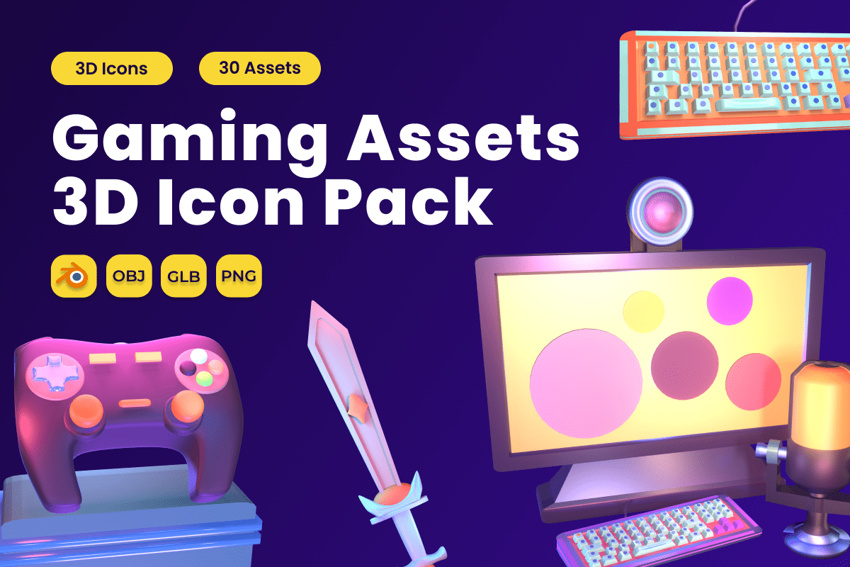 Gaming Asset 3D Icon Pack Vol 5