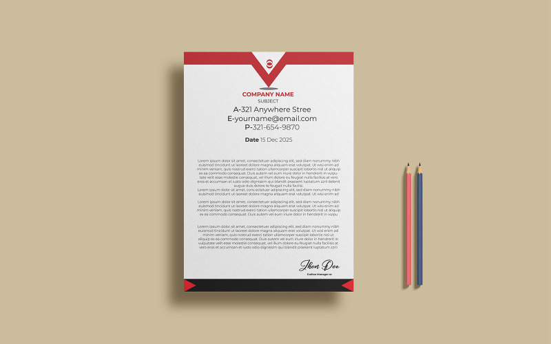 Company Letterhead Design-180 Corporate Identity