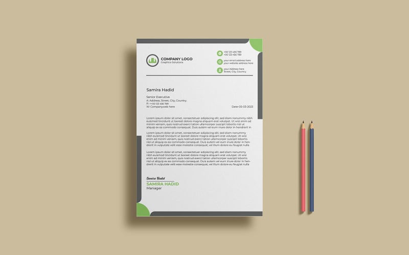 Letterhead design Template_180 Corporate Identity