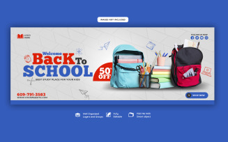 Welcome Back To School Social Media Banner Cover Templates