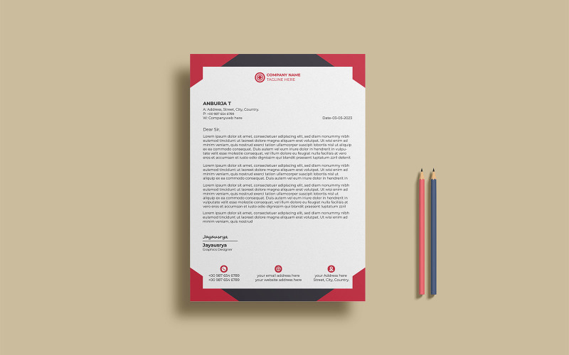 Creative Agency Corporate Business Letterhead Design Corporate Identity