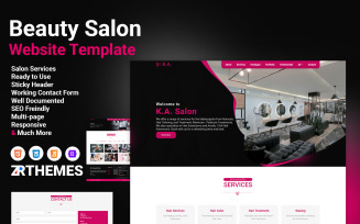 KA - Beauty Salon Responsive HTML5 Website Template