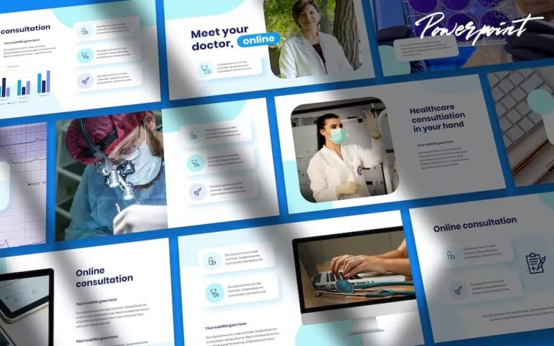MyDoc - Medical Theme Powerpoint Template PowerPoint Template