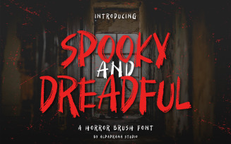 Spooky And Dreadful - Brush Font