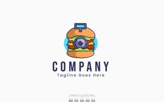 Burger Food Logo Template Design