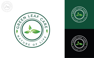 Green Leaf Care Logo template