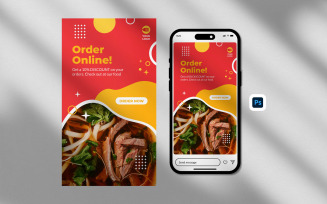 Instagram Story Template - Special Food Instagram Story Template Design