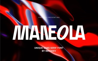 Maneola - Bold Sans Serif Font