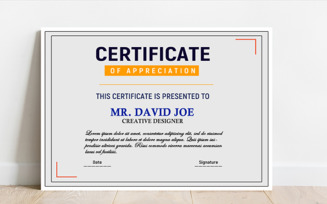 Simple Completion Certificate template