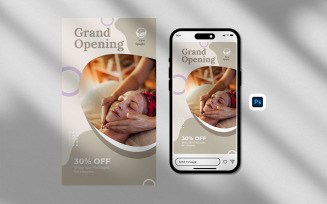 Spa Treatment Instagram Story template