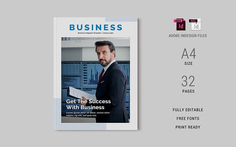 Template #351804 Business Magazine Webdesign Template - Logo template Preview