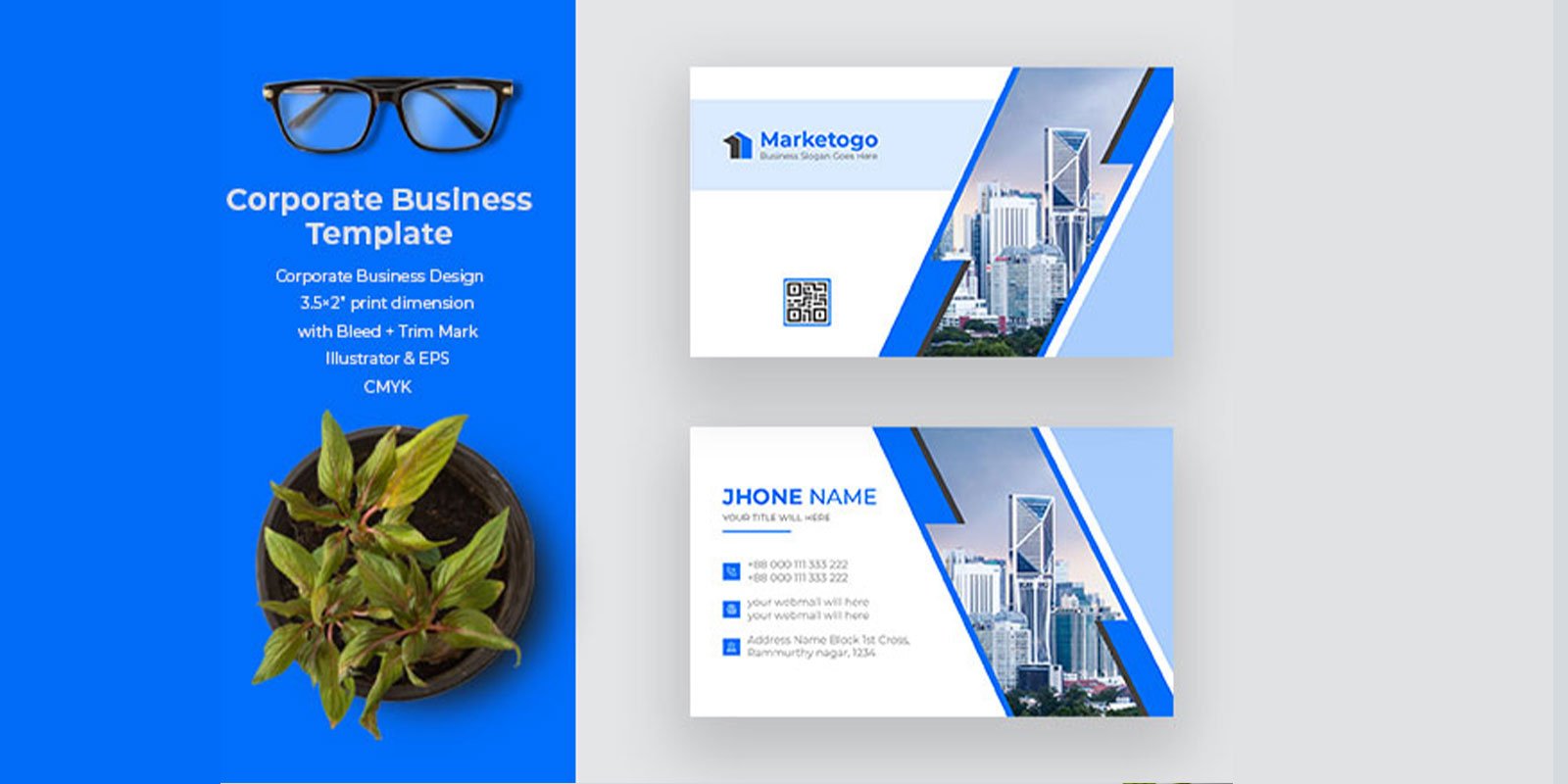 Template #351877 Card Business Webdesign Template - Logo template Preview
