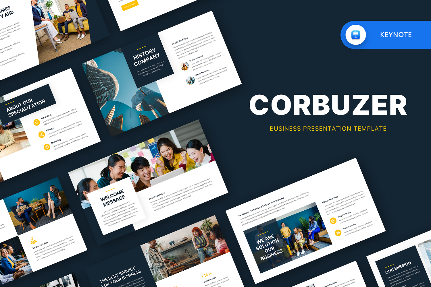 Corbuzer - Business Keynote Template