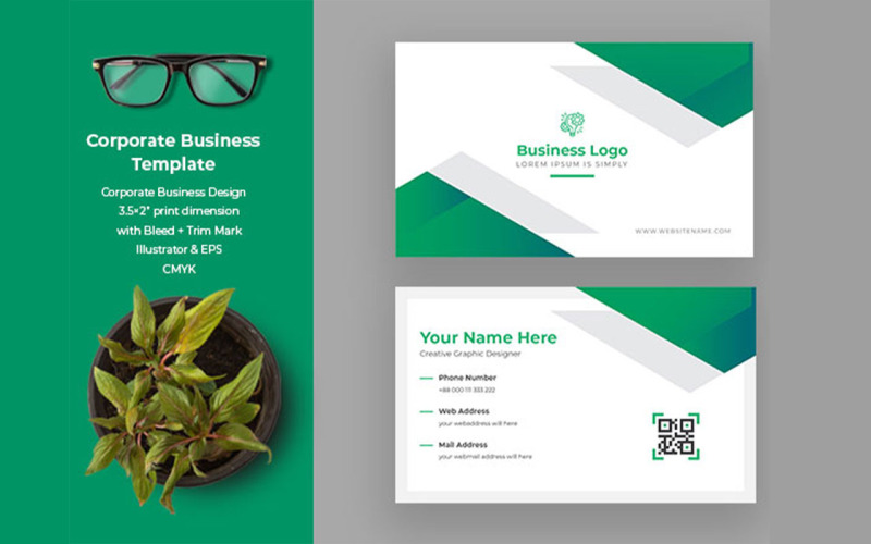 Clean Creative Corporate Business Card Template Corporate Identity