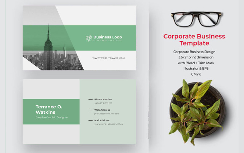 Creative Print business card Business card Corporate Identity
