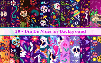 Dia de Muertos, Day of dead background, Dia de Muertos Background